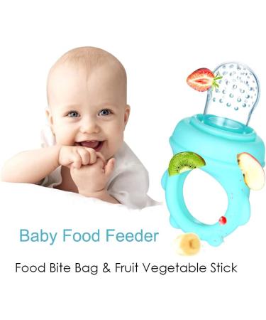 Kocan Baby Fruit Feeder - Silicone Pacifier Set (S/M/L) for Toddler Tooth Relief - 2 Pack Baby Food Feeder for Safe Easy Feeding - Buy Online on GoSupps.com