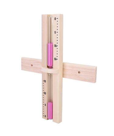 Yctze 15 Minute Wall Hourglass for Sauna Room Wooden Sandglass with Pink Sand Essential Sauna Clock