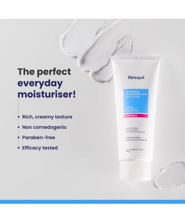 RE' EQUIL Ceramide & Hyaluronic Acid Moisturiser For Normal to Dry Skin -100 g - Buy Online on GoSupps.com