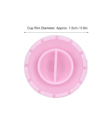 100pcs Disposable Eyelash Glue Ring Cup - Perfect for Volume Fan Extensions | Professional Lashing Supplies Kit - Pink - Buy Online on GoSupps.com