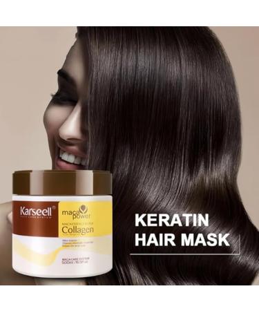 Deep Repair Hair Mask with Argan Oil - 16.9oz Collagen Treatment for All Hair Types - International Shipping Available - Buy Online on GoSupps.com