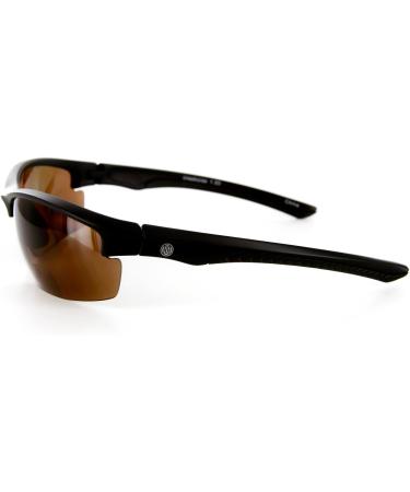 Creekside Wrap-Around Polarized Bifocal Sport Sunglasses - +1.50 Black/Amber for Active Men & Women - Buy Online on GoSupps.com