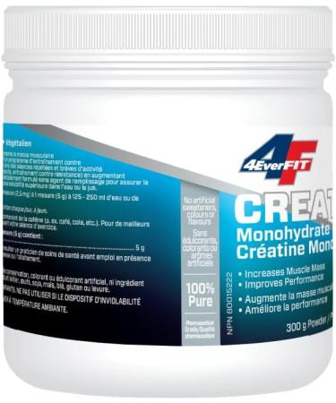 4EverFit 100% Pure Micronized Creatine Monohydrate - 300g - Buy Online on GoSupps.com