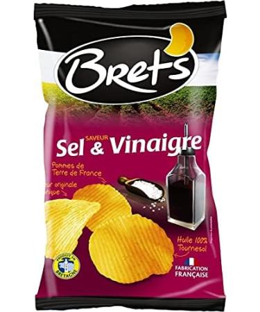 BRET'S Chips Saveur Vinaigre - Le croquant fran ais dans chaque bouch e - 125g de plaisir sal pour vos ap ritifs. - le Lot De 4 - Buy Online on GoSupps.com
