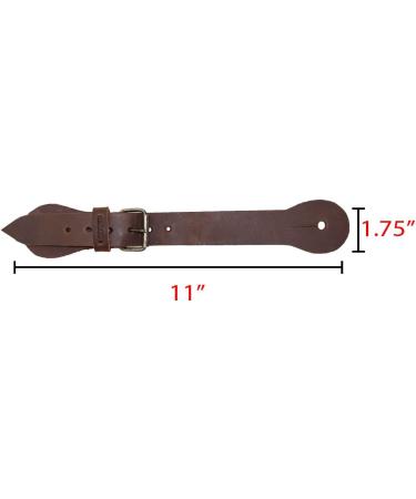 Hide & Drink Leather Spur Straps (2 Pieces) - Cowboy Rodeo Western Equipment - Handmade Bourbon Brown - Buy Online on GoSupps.com