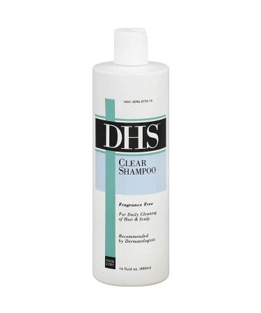 DHS Clear Shampoo 16 Oz (Pack of 2) 16 Fl Oz (Pack of 2)