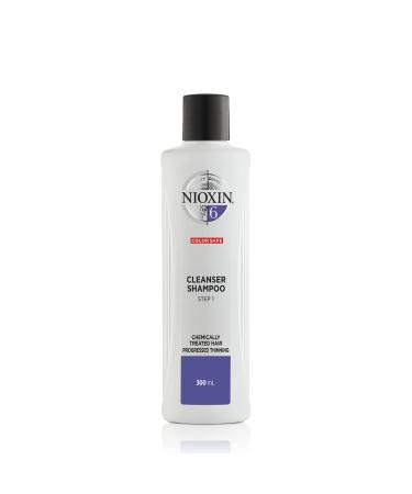 Nioxin System 6 Cleanser Shampoo, Bleached & Chemically Treated Hair with Progressed Thinning, 10.1 oz Shampoo 10.1 Fl Oz (Pack of 1)