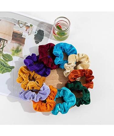 15pcs Velvet Hair Ties - Colorful Scrunchies & Elastic Hair Bands for Women & Girls - Perfect Ponytail Accessories - Buy Online on GoSupps.com