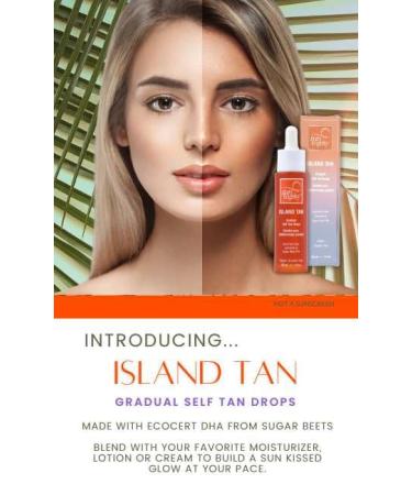 Island Tan Gradual Self Tan Drops by Suntegrity | Natural & Buildable Glow for All Skin Types - International Shipping Available - Buy Online on GoSupps.com