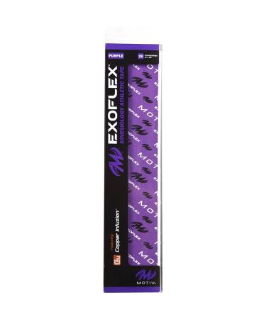 Motiv Exoflex Pre-Cut Kinesiology Athletic Tape - Purple