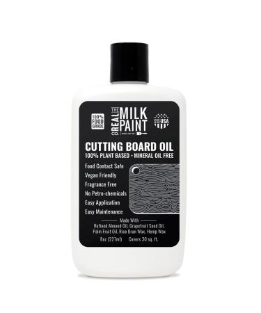 Real Milk Paint Cutting Board Oil for Wood Chopping Board Butcher Block Bamboo Charcuterie Food Grade Finish 8oz 8 Ounce