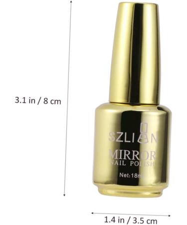 POPETPOP Spark Shiny Gel Nail luminous nail polis nail polish art for women metallic nail polish glitter nail polish mirror shine nail polish silver suit silver mirror Miss metallic color medium Golden - Buy Online on GoSupps.com