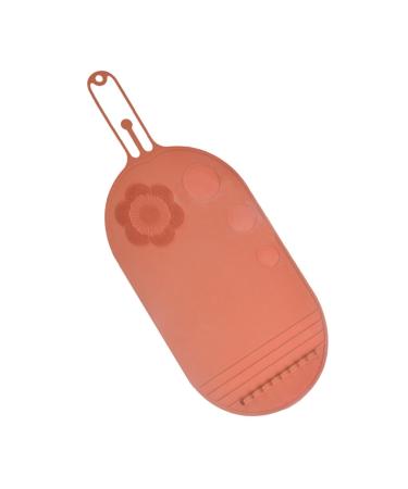 Make up Brush Cleaner Pad | Silicone Cleanser Brush Clean Pad | Multifunctional Cosmetic Brush Scrubber Mat Pad Effective Cosmetic Cleaning Pads brown