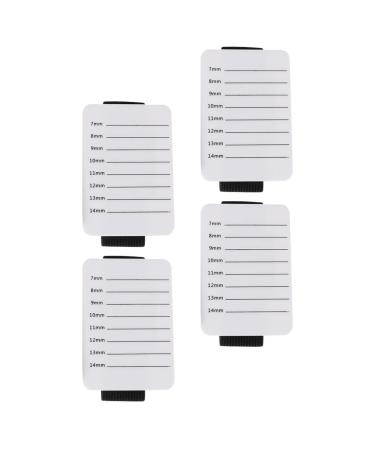 FRCOLOR 4pcs Acrylic Eyelash Board Lash Holder Plate Eyelash Extension Holder Lash Extension Pallet Eyelash Grafting Pallet Lash Pallet Eyelash Hand Plate White Bracket Handheld