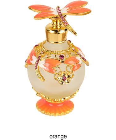 kawehiop Glass Perfume Bottle Refillable Easy To Clean Gifts Dragonfly Decorative Glass Perfume Bottle Decorative Perfume Bottle orange - Buy Online on GoSupps.com