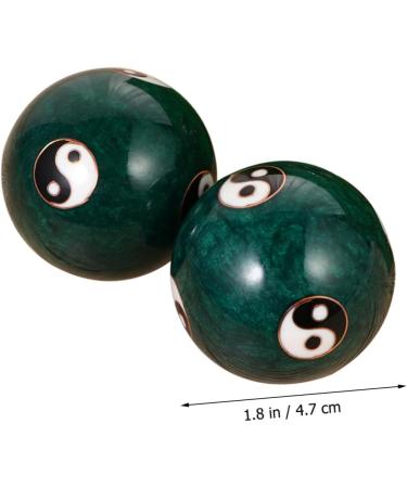 Lurrose Hand Exercise Balls - 3 Pairs Acupuncture Massage Balls for Hand Strength & Trigger Point Therapy - Marble Baoding Ringing Fitness Balls - Buy Online on GoSupps.com
