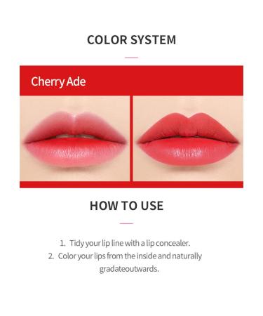ETUDE Dear Darling Water Tint Cherry Ade (21AD) | Bright Lip Tint with Pomegranate & Grapefruit Extract - Buy Online on GoSupps.com