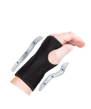 Adjustable Wrist Support Brace with Metal Straps for Men and Women - Carpal Tunnel Splint for Tendonitis, Arthritis, Sprains - S/M Beige - Right Hand - Buy Online on GoSupps.com