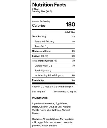 RX Nut Butter Almond Butter - Vanilla Almond Flavor 10oz (2 Pack) - Buy Online on GoSupps.com