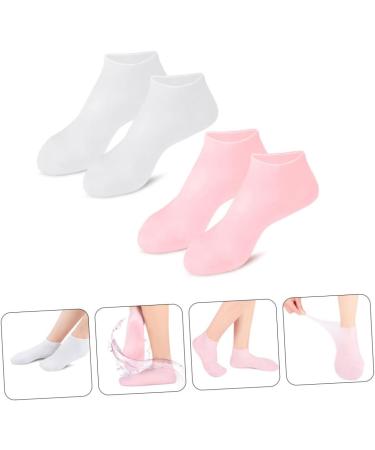 POPETPOP 2 Pairs Exfoliating Moisturizing Socks Foot Cracked Pedicure Cosmetic Moisturizing Socks Lotion Features Socks for Women Spa Socks Girl Repair Socks Skin Sebs - Buy Online on GoSupps.com