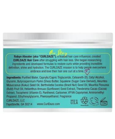 CurlDaze Creamy Curl Styler with Kukui Oil 12 oz - Define and Hydrate Your Curls - Buy Online on GoSupps.com