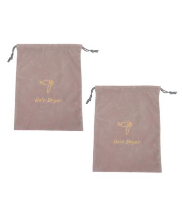 NOLITOY 2pcs Velvet Bag Universal Hair Dryer Bag Hair Dryer Organizers Bag Hair Blow Dryer Bag Hair Dryer Bag for Travel Hair Dryer Storage Organizer Hair Dryer Drawstring Bags