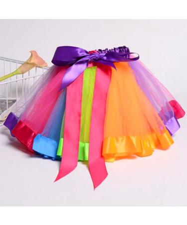 TWINKLEDE Rainbow Ballet Tulle Tutu Skirt for Women and Girls - Party Dance Skirt - Buy Online on GoSupps.com