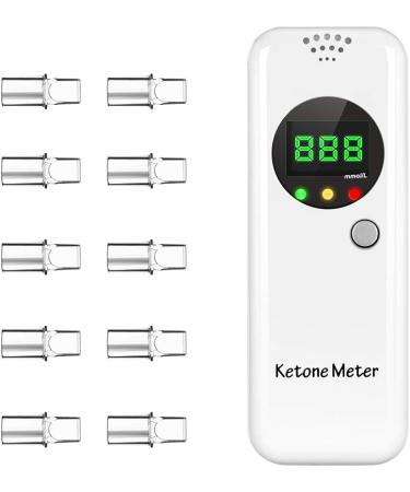 Portable Professional Ketone Breath Meter Tester with Digital Breathalyzer - 10 Mouthpieces - Buy Online on GoSupps.com