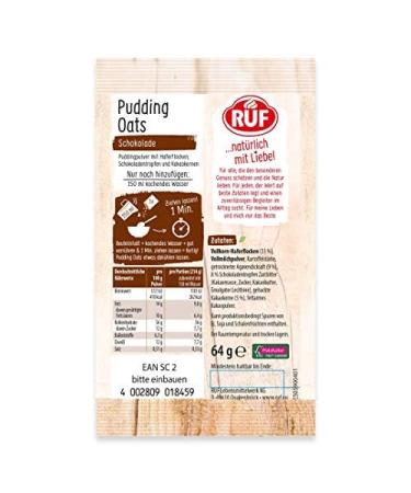 Buy Sugar-Free Chocolate Oat Pudding - 64g | Agave Sweetened Rich Cocoa & Chocolate Drops | Healthy Snack Online - Buy Online on GoSupps.com