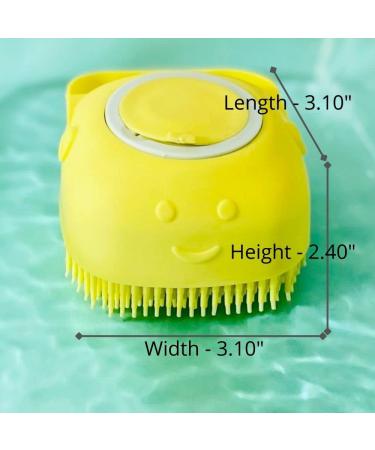 Jacobs Silicone Dog & Cat Bath Brush Scrubber - Shampoo Dispensing, Massage & Deshedding Tool for Sensitive Skin - Grooming Comb for Short & Long Haired Pets - Buy Online on GoSupps.com