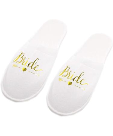 Hotel Disposable Bridal Wedding Slippers | Bridesmaid Pajama Party Decor - Buy Online on GoSupps.com