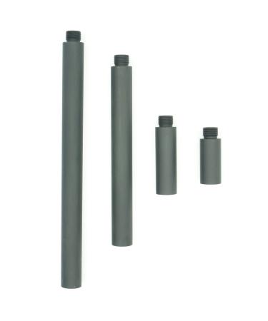 AOOHYEO 14mm CCW to 14mm CCW 0.8 2.4 4.8 7.1 Outer Diameter 0.75 (19mm) AEG GBB Airsoft-Black M14x1 Left Threaded Extension Accessories Four Pieces