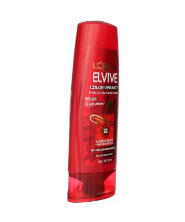 L'Oreal Paris Elvive Color Vibrancy Conditioner - Protects Color Treated Hair Anti-Fade Formula with Linseed Elixir & Antioxidants 12.6 oz - Buy Online on GoSupps.com
