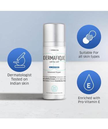 D.ermafique Advanced Repair Night Cream with Niacinamide 30g | Moisturizer for All Skin Types | Dermatologist Tested | International Shipping Available - Buy Online on GoSupps.com