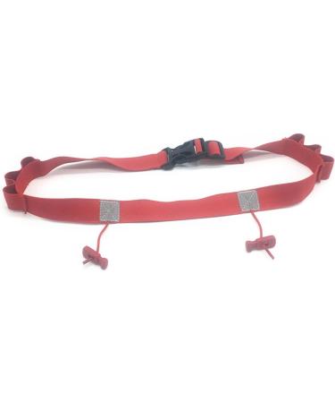 Elite Running Number Belt - Elastic Gel & Reflective Strip for Runners Cyclists & Triathletes - Optimal Comfort for Race Day - Buy Online on GoSupps.com