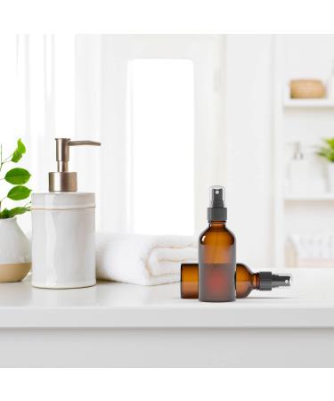 Nylea Small Glass Spray Bottles 2 oz - 2 Pack | Refillable Fine Mist Mister for Oil, Hair, Plants, Water | Mini Amber Travel Size Bottle for Cleaning Solutions - Essential Oil Sprayer - Buy Online on GoSupps.com