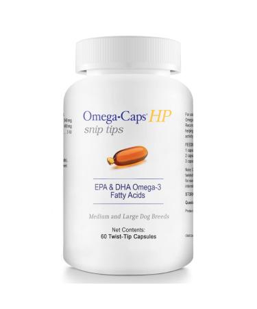 HealthyPets Omega Caps HP Snip Tips - Medium & Large Dogs - Immune Support - Joint, Heart, and Brain Support (60 Twist-tip Capsules) - Buy Online on GoSupps.com