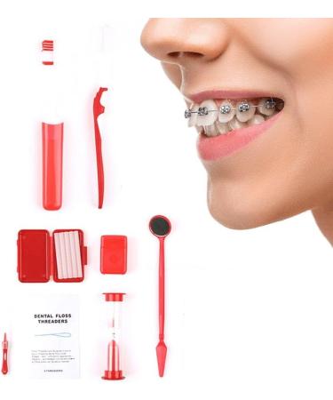 Keuyeo 8-Piece Dental Care Kit | Orthodontic Teeth Whitening Tools for Oral Hygiene - Buy Online on GoSupps.com
