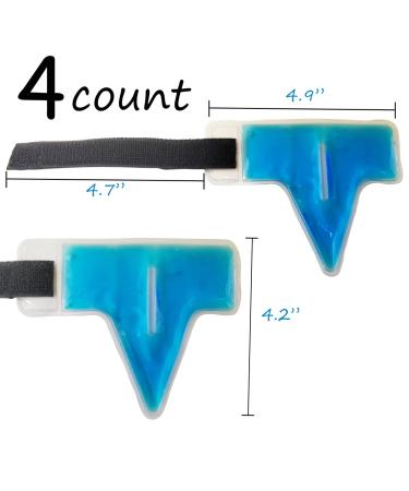 HI FINE CARE Finger Hot and Cold Gel Packs (4 Pack) - Pain Relief for Trigger Finger, Arthritis, Tendonitis, and Joint Fractures - Cryotherapy Therapy Sleeves in Teal - Buy Online on GoSupps.com