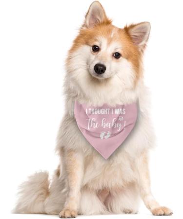 Baby Announcement Dog Bandana Pink Triangle Scarf for Small to Large Dogs | Cute Dog Accessories - Buy Online on GoSupps.com
