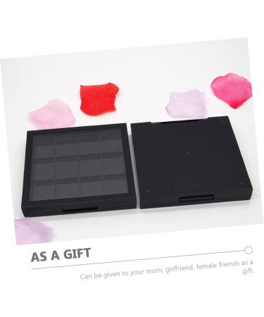 DOITOOL 2pcs Empty Eye Shadow Box Black Eyeshadow Makeup Pallete Empty Makeup Case Travel Filling Platen 9.9x2.2cm As Shown - Buy Online on GoSupps.com