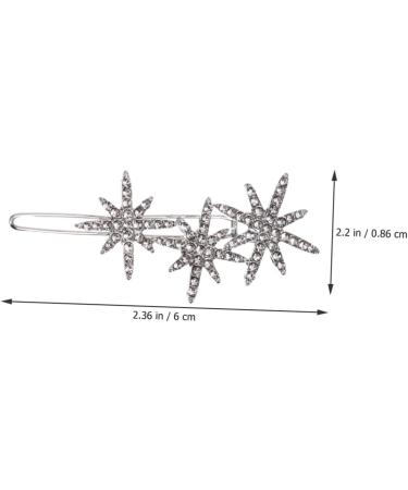 Beaupretty snowflake hairpin christmas hair clips bling side bangs christmas hair accessories Glitter Bobby girls Hair Clips rhinestone hair accessories Fashion Hair Barrettes alloy Miss fine - Buy Online on GoSupps.com