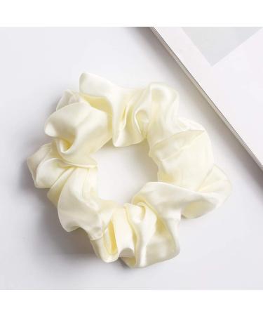 6 Pcs Silk Hair Scrunchies Hair Ties Set - Classic Color Hair Elastic Bracelet Ponytail Holders for Women and Girls - 4.5 Inch (Pack of 6) - Buy Online on GoSupps.com