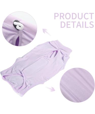 Easy Joy Recovery Suit for Cats - Postoperative Litter Clothing for Abdominal Wounds & Skin Diseases | Soft Indoor Pet Outfit (M Purple) | E-Collar Alternative - Buy Online on GoSupps.com