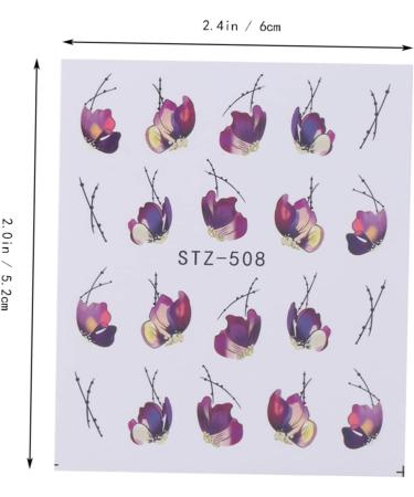 minkissy 1 Sheet Nail Art Sticker Nail Art Decals Nail Stickers Manicure Nail Decals - Buy Online on GoSupps.com