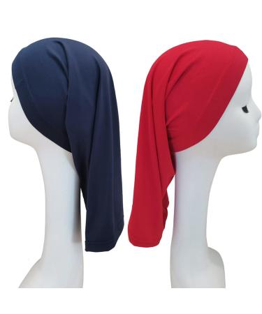 Dreadlocks Tube Socks - Spandex Sleep Caps for Long Dreads, Braids, Twists - Men & Women (Black/Red/Navy Blue) - Buy Online on GoSupps.com