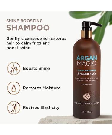 ARGAN MAGIC Hair Care Essentials Trio | Shine Boosting Shampoo Moisturizing Conditioner 10 in 1 Leave In Spray | Hydrate Detangle & Restore Shine | Made in USA - Buy Online on GoSupps.com
