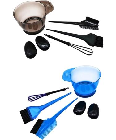 FRCOLOR 4 Sets Hairdressing Ear Cover Set for Mixing Hair Colours Hair Dye Mixing Bowls Hair Dye Brush and Bowl Hair Dye Set Hair Dye Brush Accessories Baking Oil - Buy Online on GoSupps.com