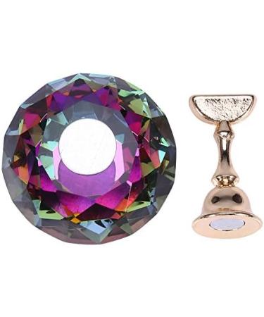 Nail Tip Practice Stand Magnetic Nail Display Stand with Crystal Base Nail Art Stand Nail Practice Holder Manicure Accessories(Colorful Diamond Shape Base) - Buy Online on GoSupps.com