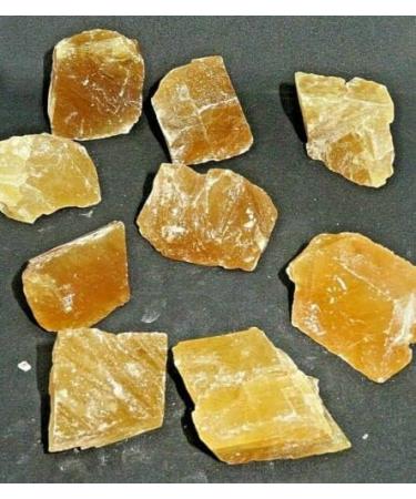 Crystal Rough 1 Large Natural Rough Citrine Calcite Raw Crystal (Honey Calcite) - Buy Online on GoSupps.com